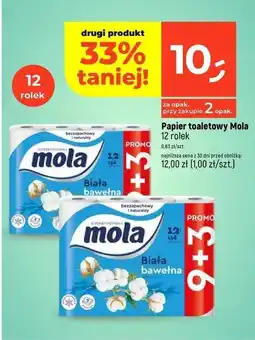 Dealz Papier toaletowy bawełniana biel Mola oferta