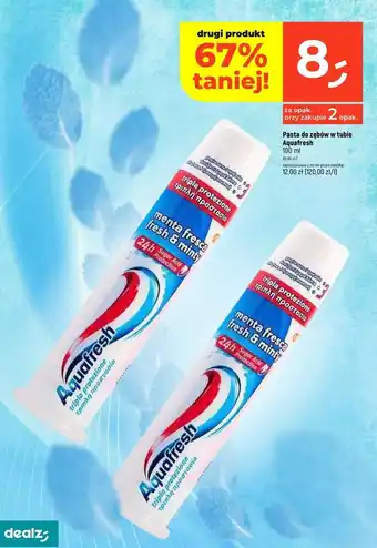 Dealz Pasta do zębów fresh & minty Aquafresh Triple Protection oferta