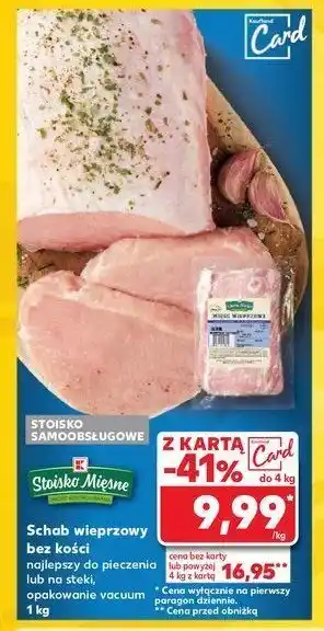 Kaufland Schab wieprzowy bez kości Stoisko mięsne oferta