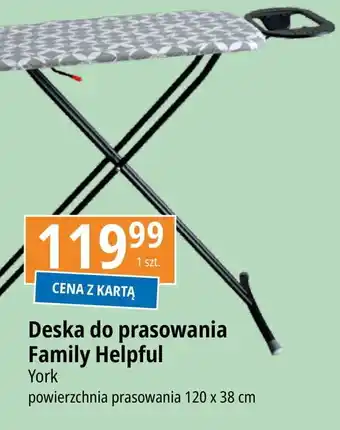 E.Leclerc Deska do prasowania family helpful 120 x 38 cm York oferta