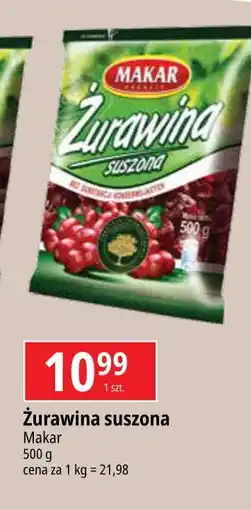 E.Leclerc Żurawina suszona Makar oferta