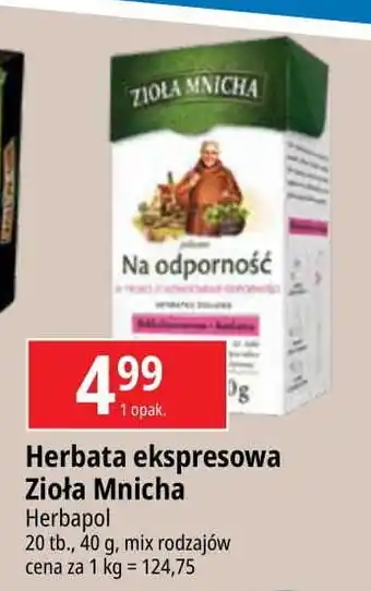 E.Leclerc Herbatka na odporność Big-Active Zioła Mnicha oferta