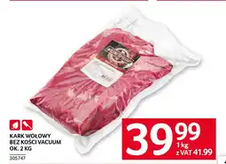 Selgros Kark wołowy bez kości vacuum oferta