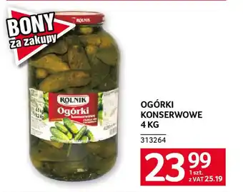 Selgros Ogórki konserwowe oferta