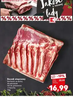 Kaufland Boczek wieprzowy bez kości oferta