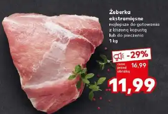 Kaufland Żeberka ekstramięsne oferta