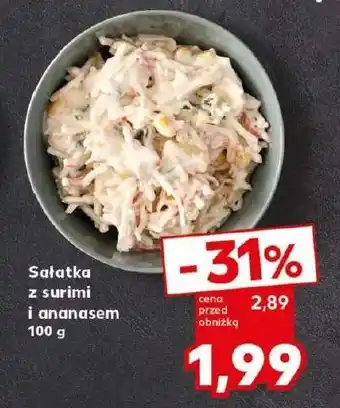 Kaufland Sałatka surimi z ananasem w majonezie oferta