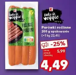 Kaufland Roślinne parówki K-Take It Veggie oferta