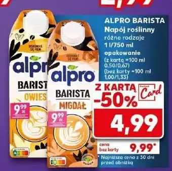 Kaufland Napój migdałowy barista Alpro oferta