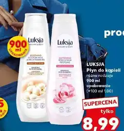 Kaufland Płyn do kąpieli rose & milk proteins Luksja Creamy Soft oferta