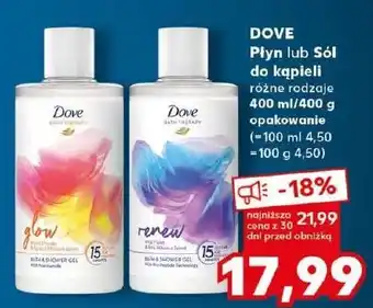 Kaufland Płyn do kąpieli glow Dove oferta