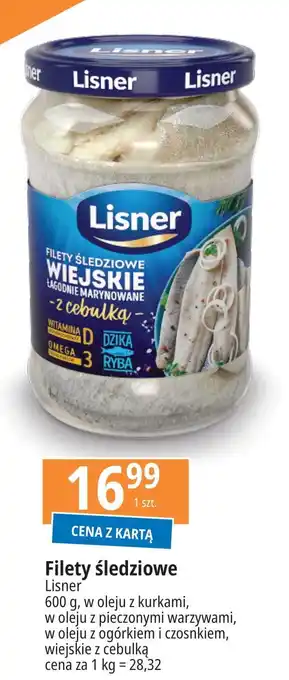 E.Leclerc Filety śledziowe z ogórkiem i czosnkiem Lisner oferta