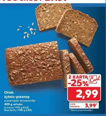 Kaufland Chleb żytnio-pszenny z ziarnami słonecznika oferta