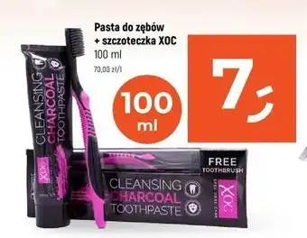 Dealz Pasta do zębów charcoal + szczoteczka Xoc oferta