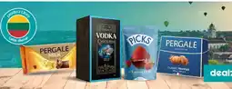 Dealz Czekoladki z alkoholem vodka Pergale oferta