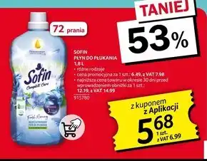 Selgros Sofin Complete Care & Freshness Fresh Morring Skoncentrowany płyn do płukania 1,8 l (72 prania) oferta