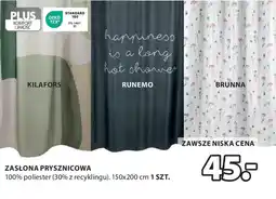 JYSK ZASŁONA PRYSZNICOWA oferta