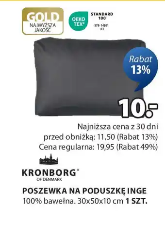 JYSK POSZEWKA NA PODUSZKĘ INGE oferta