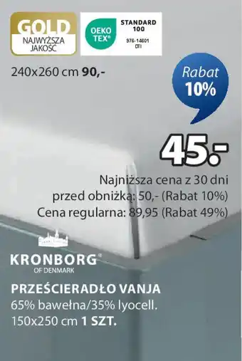 JYSK PRZEŚCIERADŁO VANJA oferta