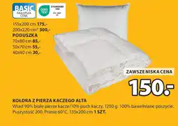 KOŁDRA Z PIERZA KACZEGO ALTA