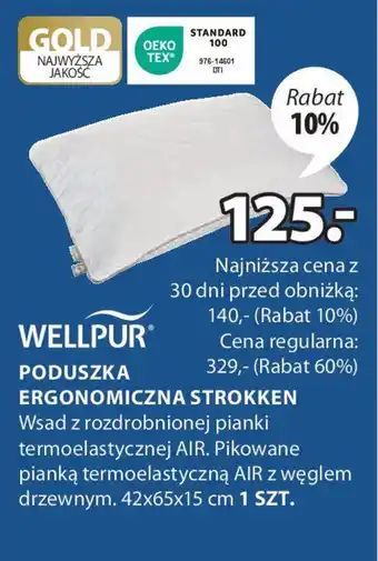 JYSK PODUSZKA ERGONOMICZNA STROKKEN oferta