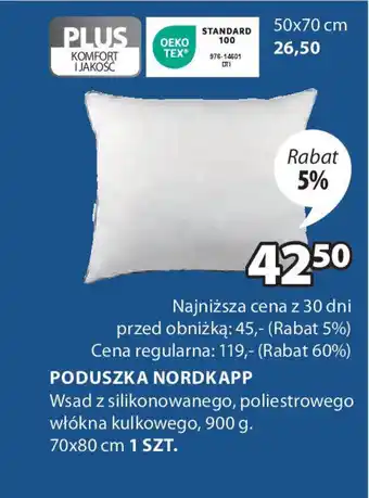 JYSK PODUSZKA NORDKAPP oferta