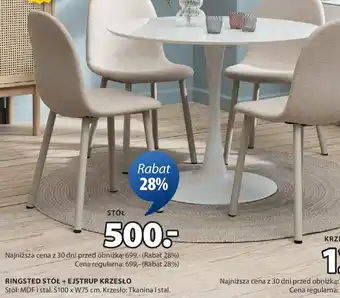 JYSK RINGSTED STÓŁ oferta