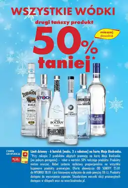 WSZYSTKIE WÓDKI drugi tańszy produkt 50% taniej