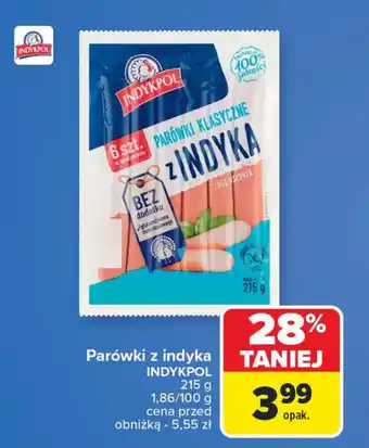 Carrefour Parówki z indyka INDYKPOL oferta