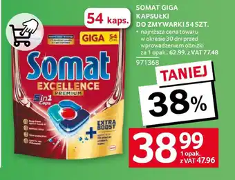 Selgros SOMAT GIGA KAPSUŁKI DO ZMYWARKI oferta