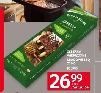 Selgros ŻEBERKA WIEPRZOWE MIODOWE BBQ oferta