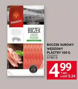 Selgros BOCZEK SUROWY WĘDZONY PLASTRY oferta