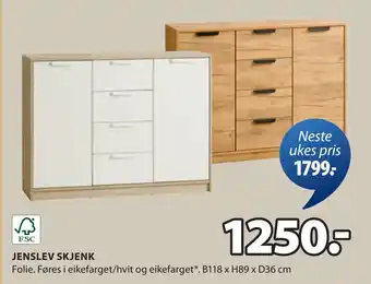 JYSK JENSLEV SKJENK oferta