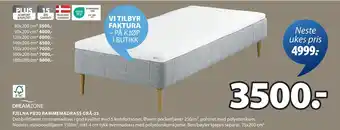 JYSK FJELNA PB20 RAMMEMADRASS GRÅ-25 oferta