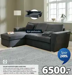 JYSK VEJLBY SOVESOFA MED SJESELONG oferta