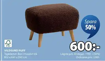 JYSK VILDSUND PUFF oferta