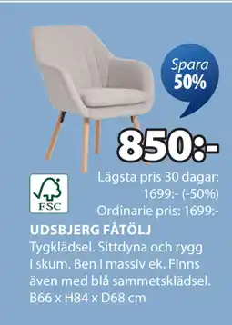 JYSK UDSBJERG FÅTÖLJ oferta