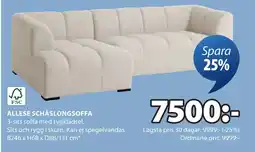 JYSK ALLESE SCHÄSLONGSOFFA oferta