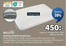 JYSK VONGSEN MEMORYSKUMKUDDE oferta