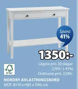 JYSK NORDBY AVLASTNINGSBORD oferta