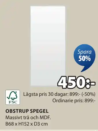 JYSK OBSTRUP SPEGEL oferta