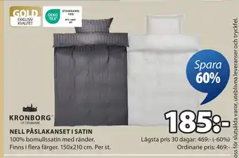 JYSK NELL PÅSLAKANSET I SATIN oferta