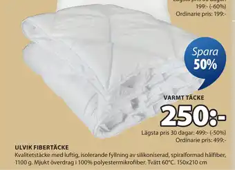 JYSK ULVIK FIBERTÄCKE oferta