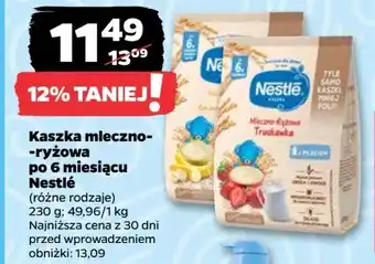 Netto Kaszka mleczno-ryżowa z bananami Kaszka nestle oferta