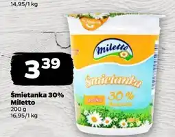 Netto Śmietanka 30 % Miletto oferta