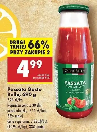 Biedronka Passata classica Gustobello oferta