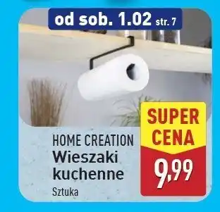 ALDI Wieszak na ręczniki kuchenne czarny Home Creation oferta