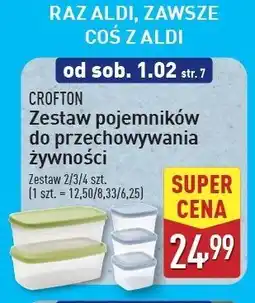 ALDI Zestaw pojemników do przechowywania żywności Crofton oferta