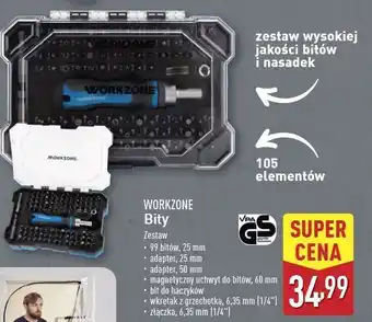 ALDI Bity z grzechotką Workzone oferta