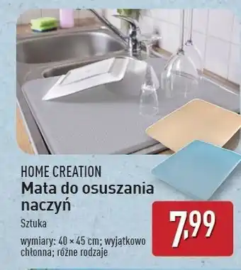 ALDI Mata do osuszania naczyń 40 x 45 cm Home Creation oferta